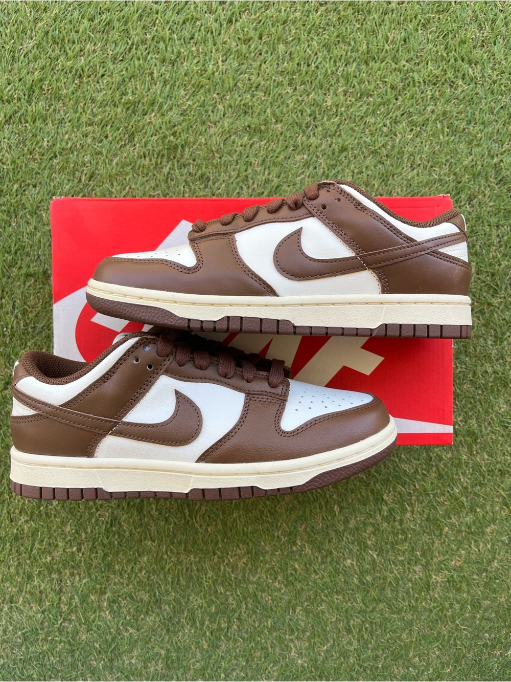 Nike Dunk Low Brown & White Leather Sneakers